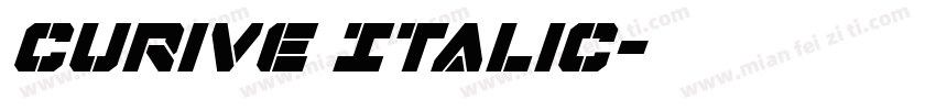 curive Italic字体转换